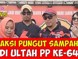 Aksi Pungut Sampah di Ulang tahun Pemuda Pancasila ke-64