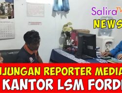 Kunjungan Reporter Media Tentara Polisi ke Kantor LSM FORDEM