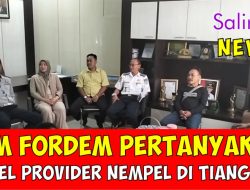 LSM Fordem Pertanyakan Penumpang Gelap Kabel Provider Menempel di Tiang PJU