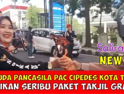 Pemuda Pancasila Cipedes Kota Tasik Bagikan Seribu Paket Takjil Gratis
