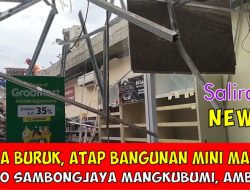 Cuaca Buruk, Atap Bangunan Mini Market Tasco Sambongjaya Mangkubumi Tasik, Ambruk!