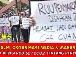 Jurnalis, Organisasi Media, dan Mahasiswa di Tasikmalaya Tolak Rancangan Revisi UU No. 32 Tahun 2002 Tentang Penyiaran