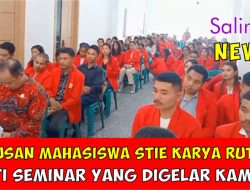 Ratusan Mahasiswa STIE Karya Ruteng Manggarai NTT Mengikuti Seminar yang Digelar Kampus