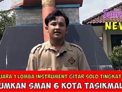 Rian Juara 1 Lomba Instrument Gitar Solo Tingkat Jawa Barat, Harumkan SMAN 6 Kota Tasikmalaya