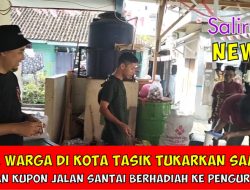 Unik, Warga di Kota Tasik Tukarkan Sampah Dengan Kupon Jalan Santai Berhadiah Ke Pengurus RW