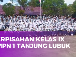 SMP Negeri 1 Tanjung Lubuk Gelar Acara Perpisahan Kelas IX Penuh Haru dan Syukur