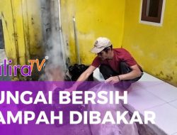 Demi Kebersihan Sungai, Warga Ciamis ini Memilih Membakar Sampah