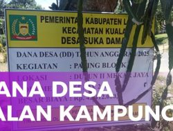 Dusun II Mekar Jaya Berbenah, Jalan Dibangun dengan Dana Desa Rp 42.412.000