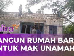 Gotong Royong di Cantigi: Rumah Baru untuk Mak Unamah Segera Berdiri