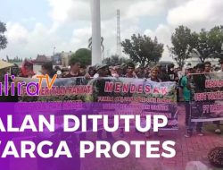 Jalan Umum Ditutup, Warga OKI Protes PT MJU dan Desak DPRD serta Pemkab Turun Tangan