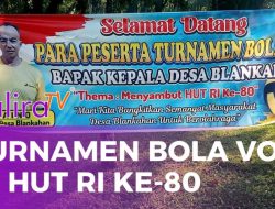 Semarak HUT RI ke-80, Kepala Desa Blangkahan Dorong Pemuda Bangkit Lewat Turnamen Bola Voli