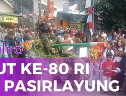 Karnaval HUT ke-80 RI di Pasirlayung Bandung Tampilkan Kreativitas Warga