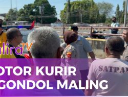 Motor Kurir Paket Digondol Maling, Pelaku Berhasil Diamankan